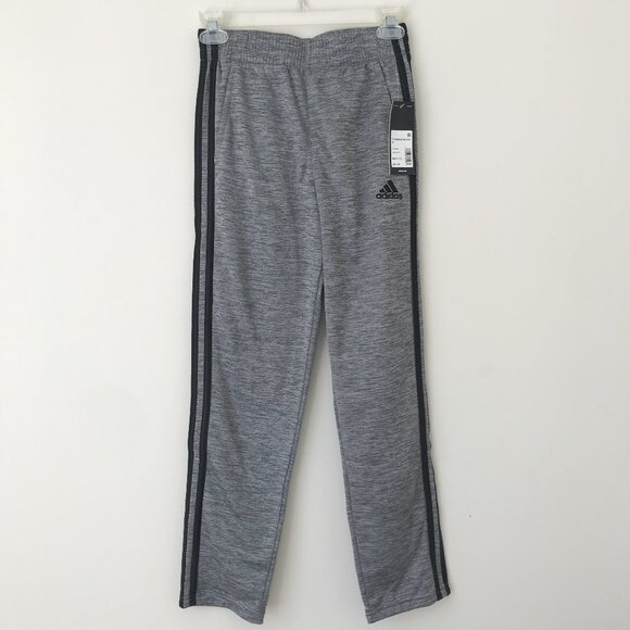 Grey striped Adidas pants for boys-NWT - Picture 1 of 5